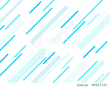 背景画像 透過 ポップ 斜線 ドットかわいい 水色 青色 98927255