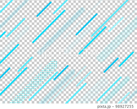 背景画像 透過 ポップ 斜線 ドットかわいい 水色 青色 98927255