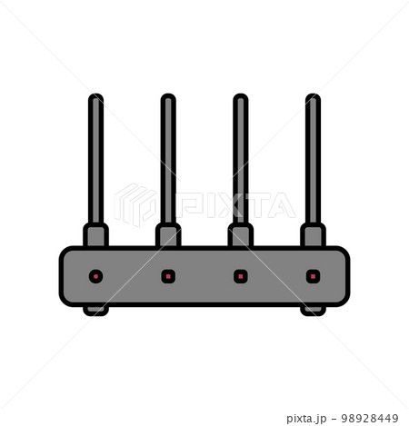 Router icon on white. 98928449