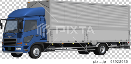 Original 4t truck van cutout image illustration that does not make you imagine a specific manufacturer 98928986