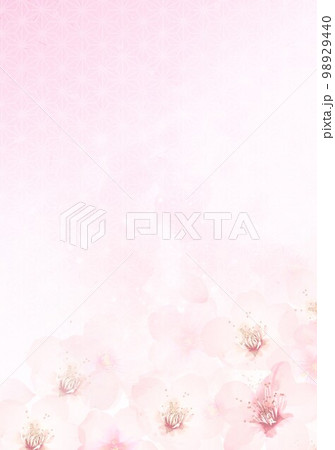 桜の淡い春色の背景 98929440