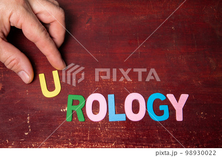 UROLOGY. Text from colorful alphabet letters on wooden background UROLOGY. Text from colorful alphabet letters on wooden background 98930022