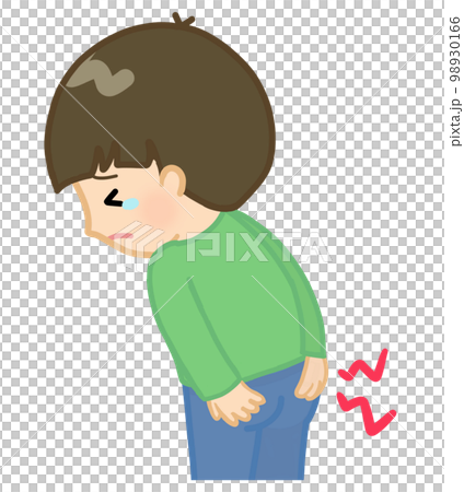 child with a sore butt 98930166