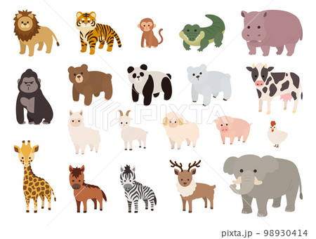 動物のアイコンセット 動物のアイコンセット 98930414
