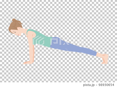 Trunk training high plank 98930654