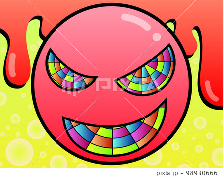 Retro pop smile face Retro pop smile face 98930666