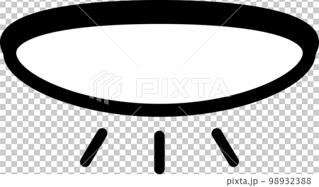 A simple illustration of a ceiling light 98932388