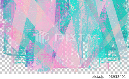 Paint material painted in pink and light blue Paint material painted in pink and light blue 98932401