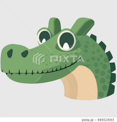 animal face reptile crocodile animal face reptile crocodile 98932693