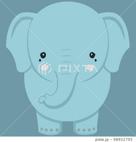 animal body mammal cute elephant animal body mammal cute elephant 98932705