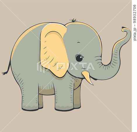 animal body mammal cute elephant animal body mammal cute elephant 98932706