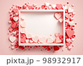 Valentine's day template with an empty space for text 98932917