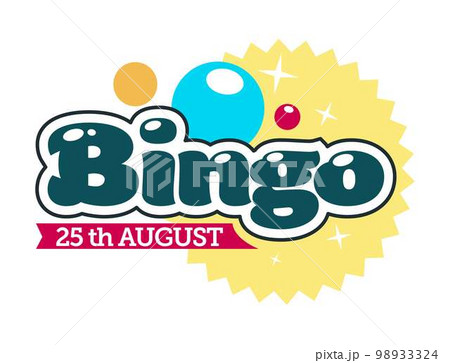 Casino club bingo game isolated icon with lettering 98933324