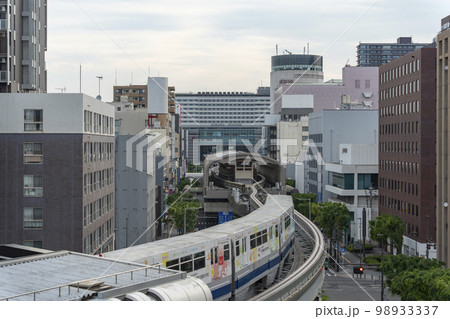 小倉の市街地を走るモノレールからの景色。 98933337