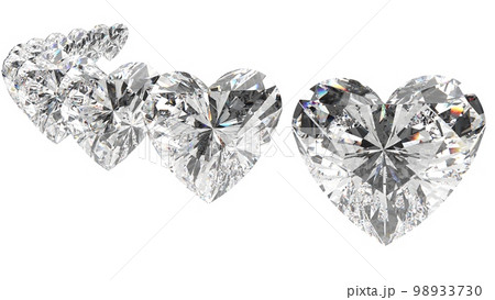 ハート　ダイヤモンド　宝石 98933730