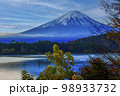富士山とカラフルな紅葉 98933732