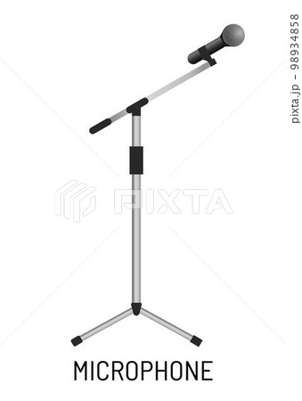 Microphone isolated object music recording studio equipment Microphone isolated object music recording studio equipment 98934858