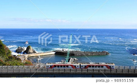 三陸鉄道北リアス線沿線風景 98935159