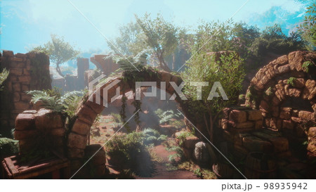 ruins near red rocky stones ruins near red rocky stones 98935942