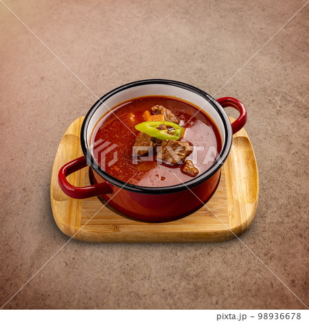 Traditional Hungarian goulash soup 98936678