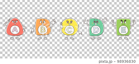 ビタミン類のイラスト キャラクター ビタミン類のイラスト キャラクター 98936830