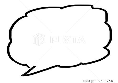 手書き吹き出し 98937581