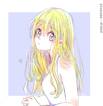 ルネサンス風人物画 金髪女性 ルネサンス風人物画 金髪女性