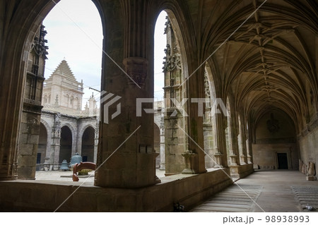 Interior aisles of the Santiago de Compostela Cathedral, Galicia, Spain Interior aisles of the Santiago de Compostela Cathedral, Galicia, Spain 98938993