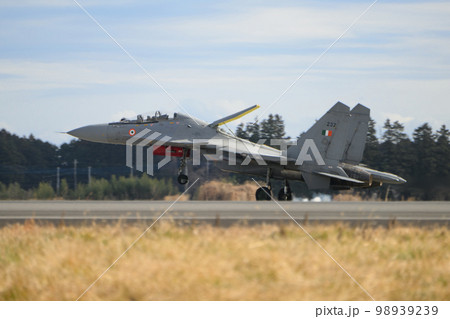 インド空軍スホーイSu-30MKI着陸 98939239