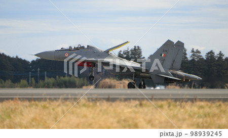 インド空軍スホーイSu-30MKI着陸 98939245