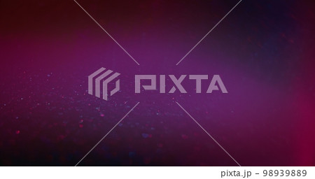 Glamour abstract background. Blur neon glow. Fluorescent sparkles glare. Defocused magenta pink blue color gradient light glitter texture dark empty space background. 98939889
