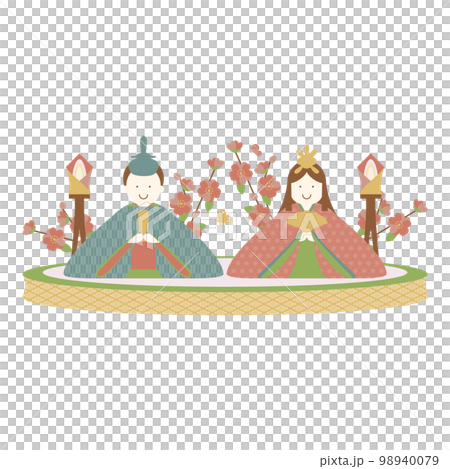 Doll's Festival Hina Dolls Two Hina Dolls 98940079