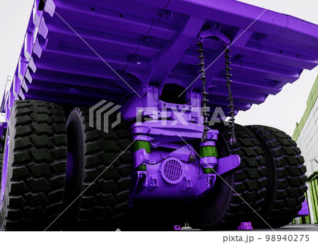 dump truck with huge wheels 98940275