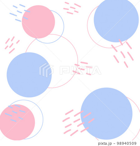 Abstract background texture of circle shape in trendy shades pale pink and blue. Wallpaper. Isolate 98940509