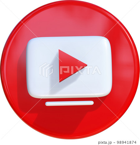 Video 3D social media icon. 98941874