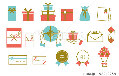 贈り物、プレゼントのイラストセット 98942259