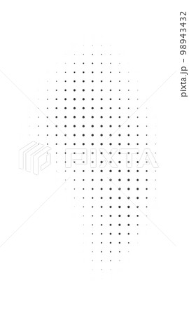 Halftone gradient shapes. Dots comic effect. Vector illustration 98943432