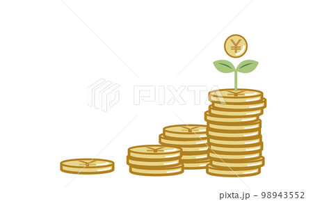 投資や貯金で日本円を育てるイメージ 98943552