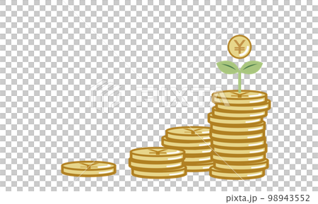 投資や貯金で日本円を育てるイメージ 98943552