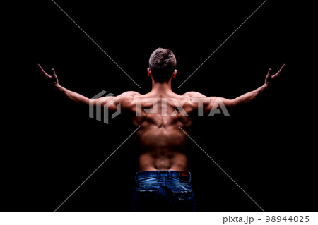 Muscled male model Muscled male model 98944025