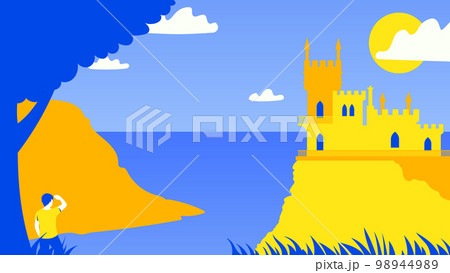 The Swallow's Nest. Lastivchyne Hnizdo. Historical Architectural Monument The Swallow's Nest. Lastivchyne Hnizdo. Historical Architectural Monument 98944989
