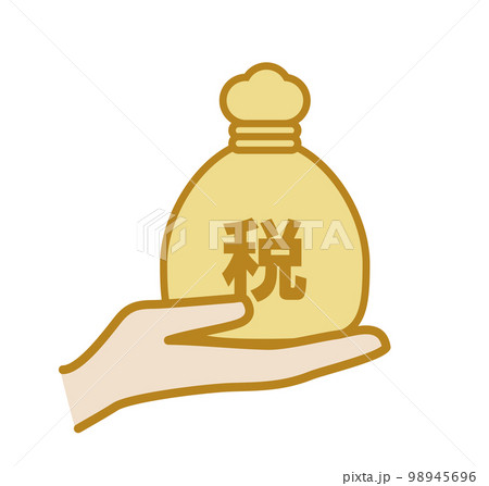重い税金袋 税のイメージ 重い税金袋 税のイメージ 98945696