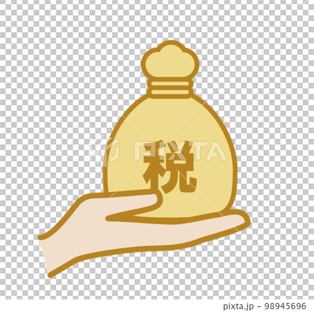 Heavy tax bag Image of tax 98945696
