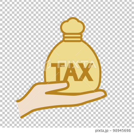 重い税金袋 税のイメージ 重い税金袋 税のイメージ 98945698