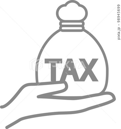 重い税金袋　税のイメージ 98945699