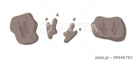 Dinosaur footprint tracks. Illustrations paw, claw predator. Dinosaur footprint perfect for textile, wrap and wallpaper and design. 98946763