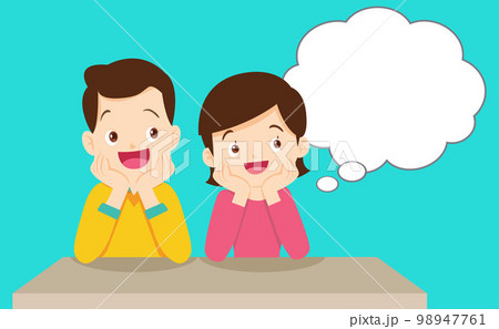 people thinking sitting and rest chin in hands people thinking sitting and rest chin in hands 98947761