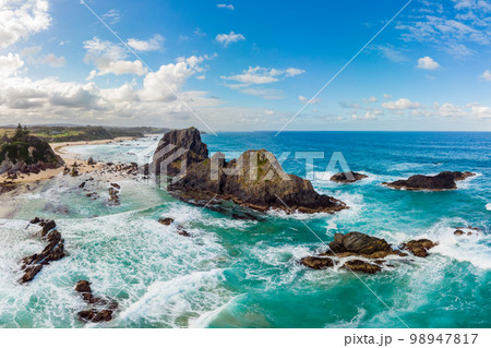Glasshouse Rocks Beach in Narooma Australia Glasshouse Rocks Beach in Narooma Australia 98947817