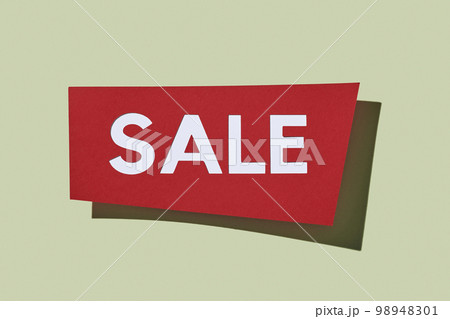 red sign with the word sale red sign with the word sale 98948301