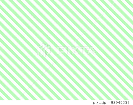 緑と白のストライプ（しましま）の背景のイラスト素材 [98949352] - PIXTA